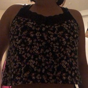 floral crop top